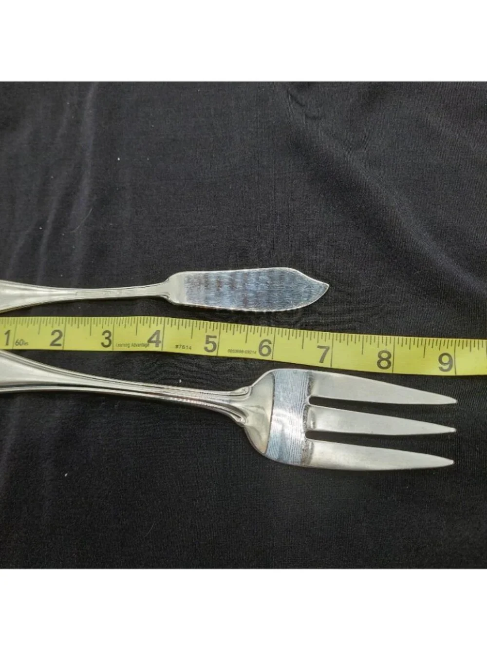Reed & Barton Stainless Serving Spoons Fork Knife Lot Of 6